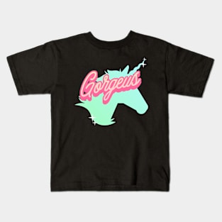 Gorgeous Barbie Unicorn Kids T-Shirt